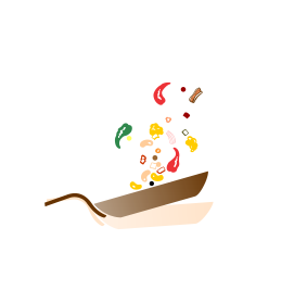 Mẫu logo chào xào thức ăn 