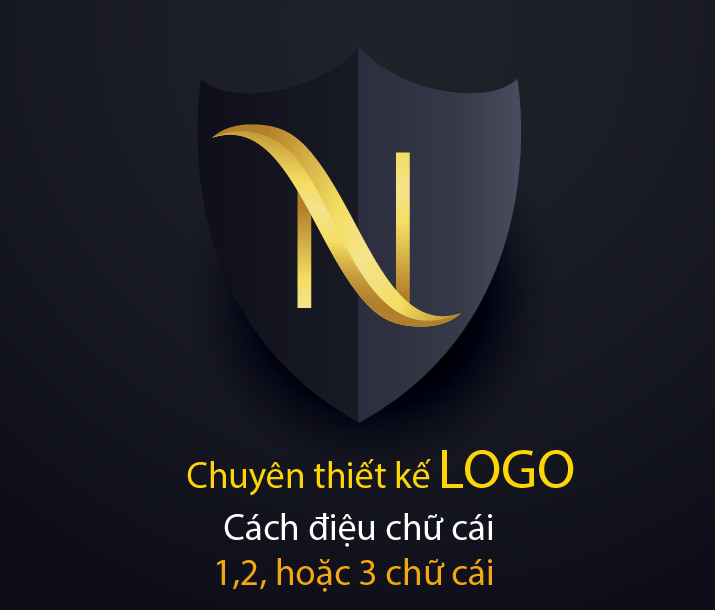 Chuyên thiết kế logo cách điệu chữ cái 1 hay 2 hay 3 chữ cái